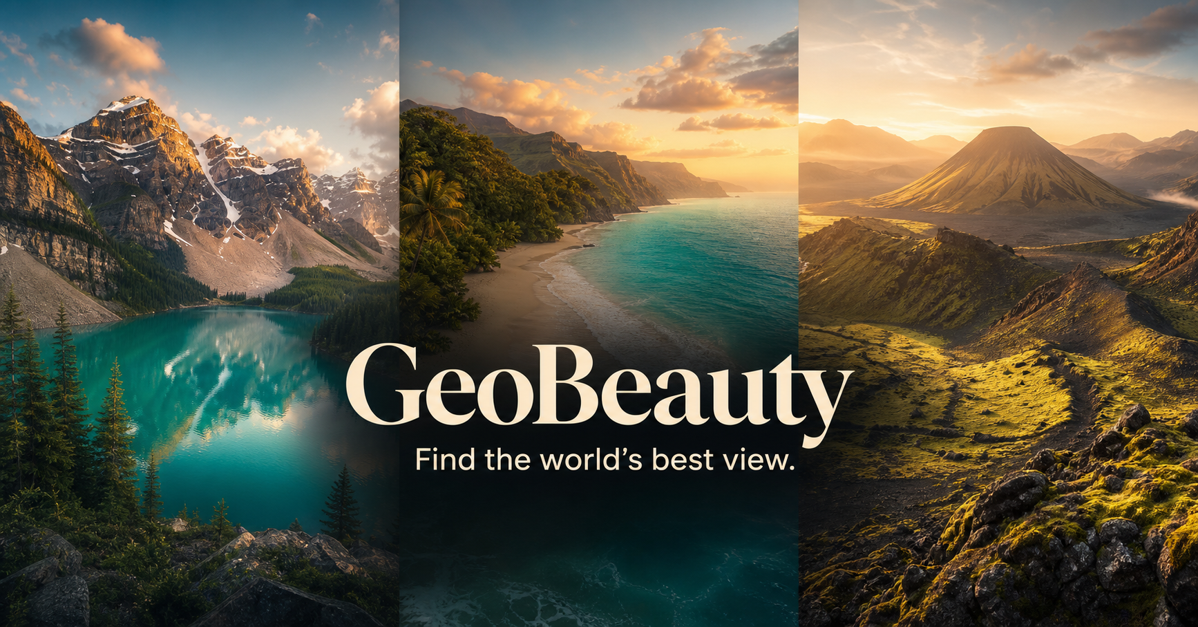Three dramatic landscapes competing in GeoBeauty